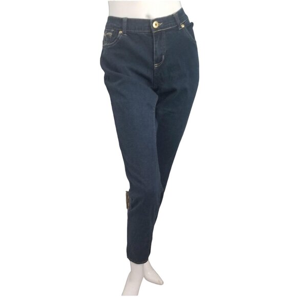 Decoded y2k Denim Low Rise Jeans Juniors Sz 13 Metallic Thread - Picture 5 of 7